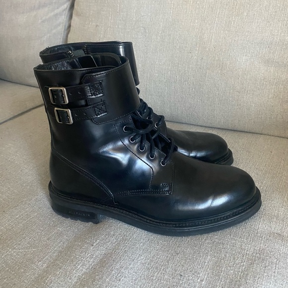 Allsaints black combat boot - Picture 4 of 5